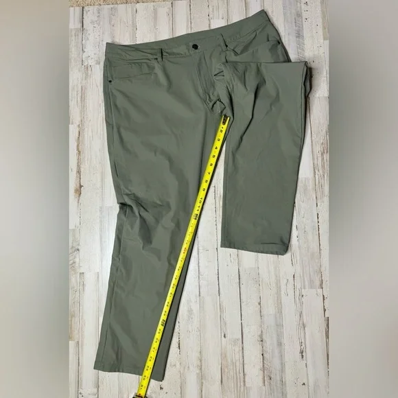 Lululemon Pants Womens 38 Green City Sleek 5 Pocket 38x30 - Picture 6 of 10